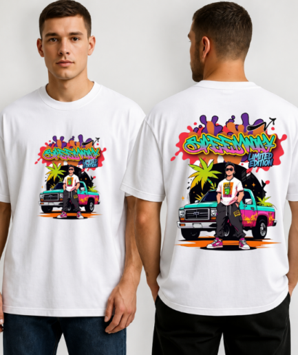 Retro Summer Road Trip Oversized T-Shirt