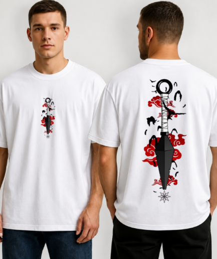 Samurai Katana Graphic Oversized T-Shirt
